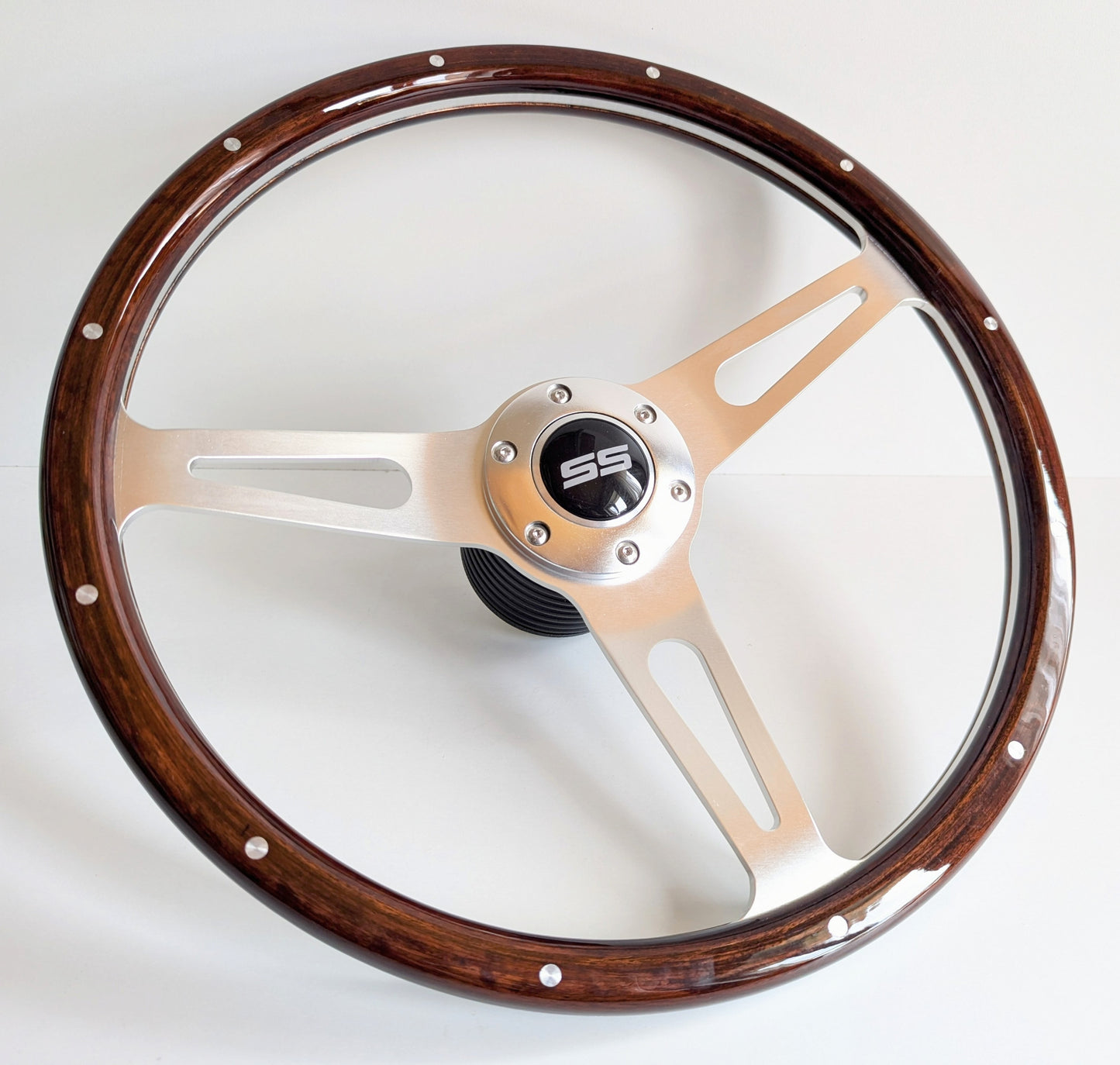 Steering wheel fits for Chevrolet El Camino Impala SS custom rebuilded Wood Vintage 380mm Wooden Classic hand crafted Chevy