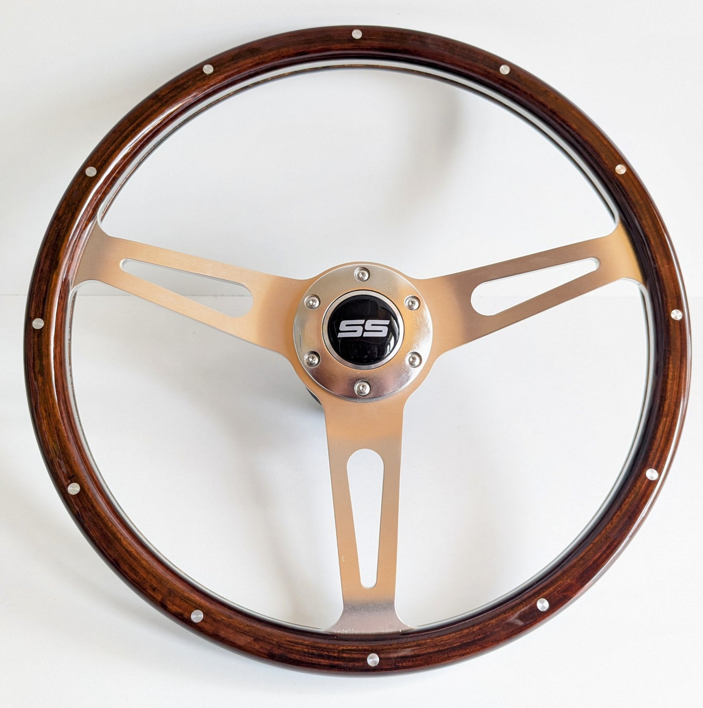 Steering wheel fits for Chevrolet El Camino Impala SS custom rebuilded Wood Vintage 380mm Wooden Classic hand crafted Chevy