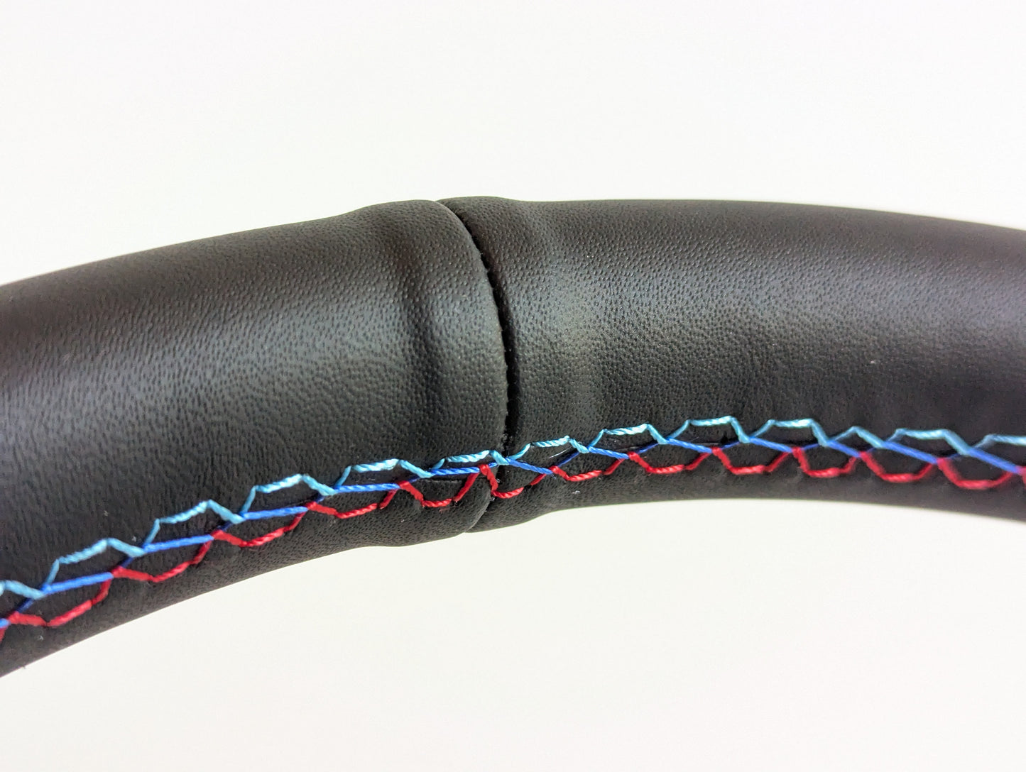 Steering Wheel For BMW - No Hub Adapter Included, Black Leather, M Style Stitching, Sport Vision, 350 mm