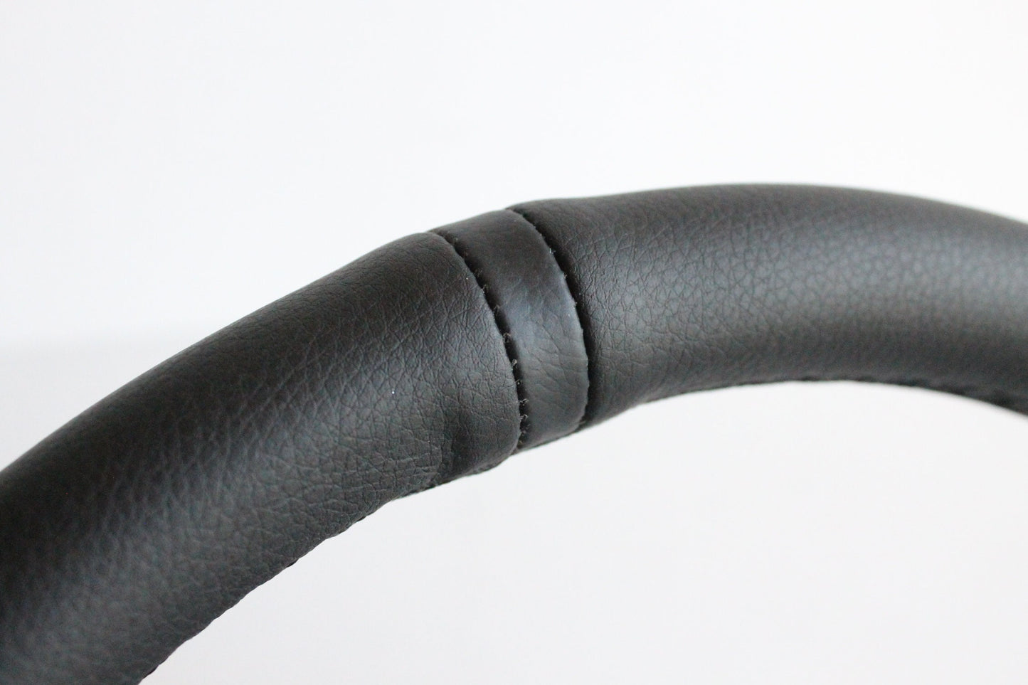 Steering Wheel For Subaru Impreza 1 Legacy 1800 Vivio - Deep Dish, Black Stitching, Black Spokes with Holes, Sport Vision, 350 mm