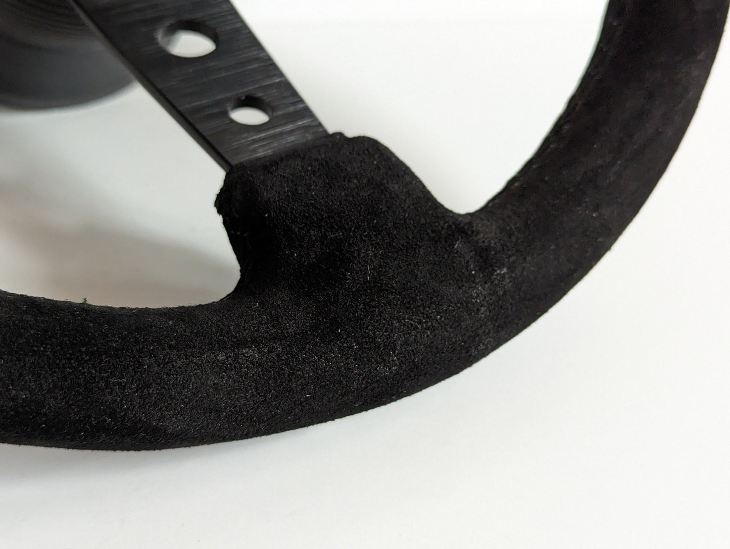 Steering Wheel For BMW E38 E39 E46 Z3 (1999-2004) - Black Alcantara, Suede, Deep Dish, 350 mm