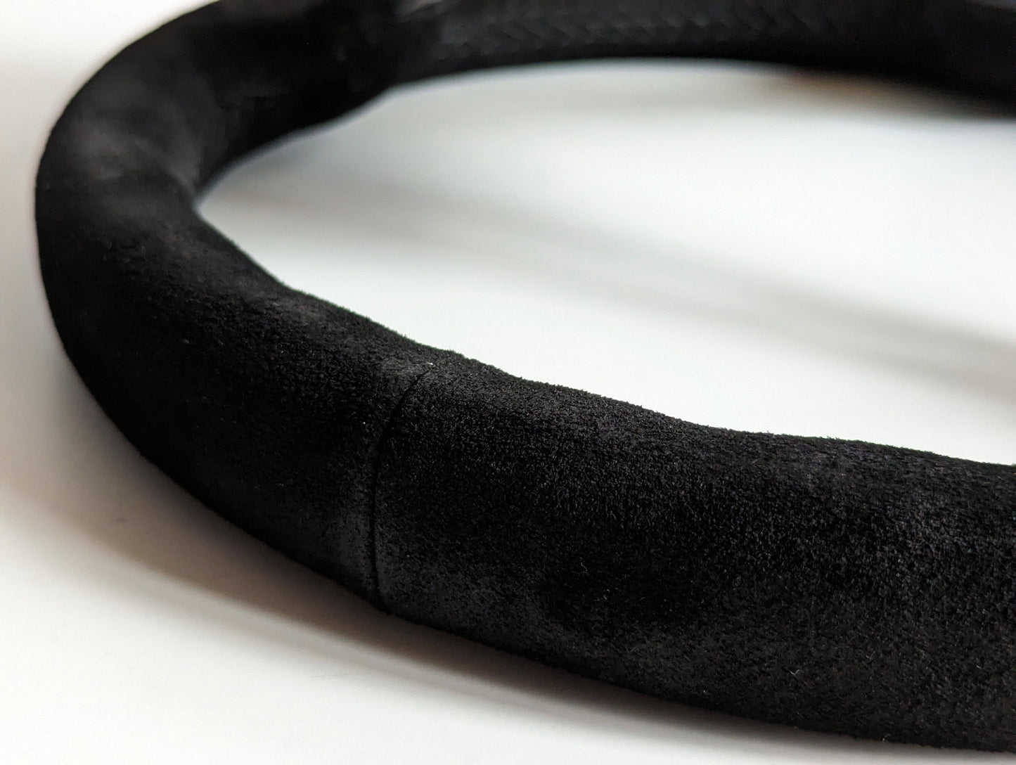 Steering Wheel For Chevrolet Chevy El Camino Impala Since 1974 - Black Alcantara, Suede, Deep Dish, 350 mm