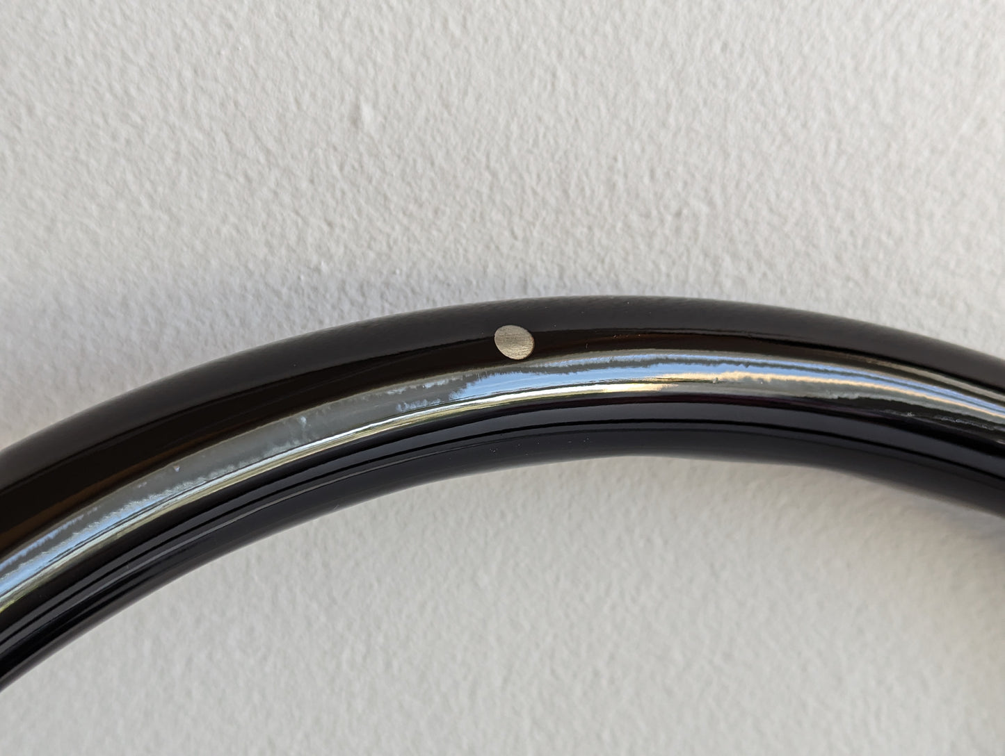 Steering Wheel For Jeep Wrangler Cherokee TJ CJ7 CJ 7 1996-2006 - 380mm Wooden Rim, Black Finish & Chrome Spokes