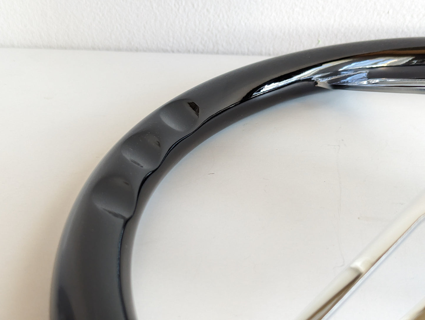 Steering Wheel For Lotus Europa & Super 7 (1966–1975) - 380mm Wooden Rim, Black Finish & Chrome Spokes