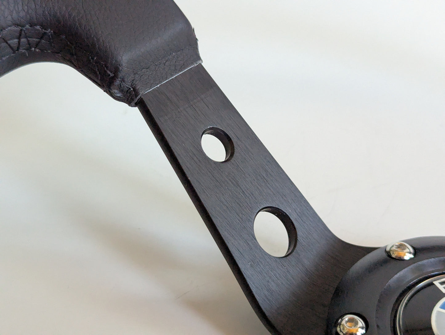 Steering Wheel For BMW - No Hub Adapter Included, Deep Dish, Black Stitching, Sport Vision, 350 mm