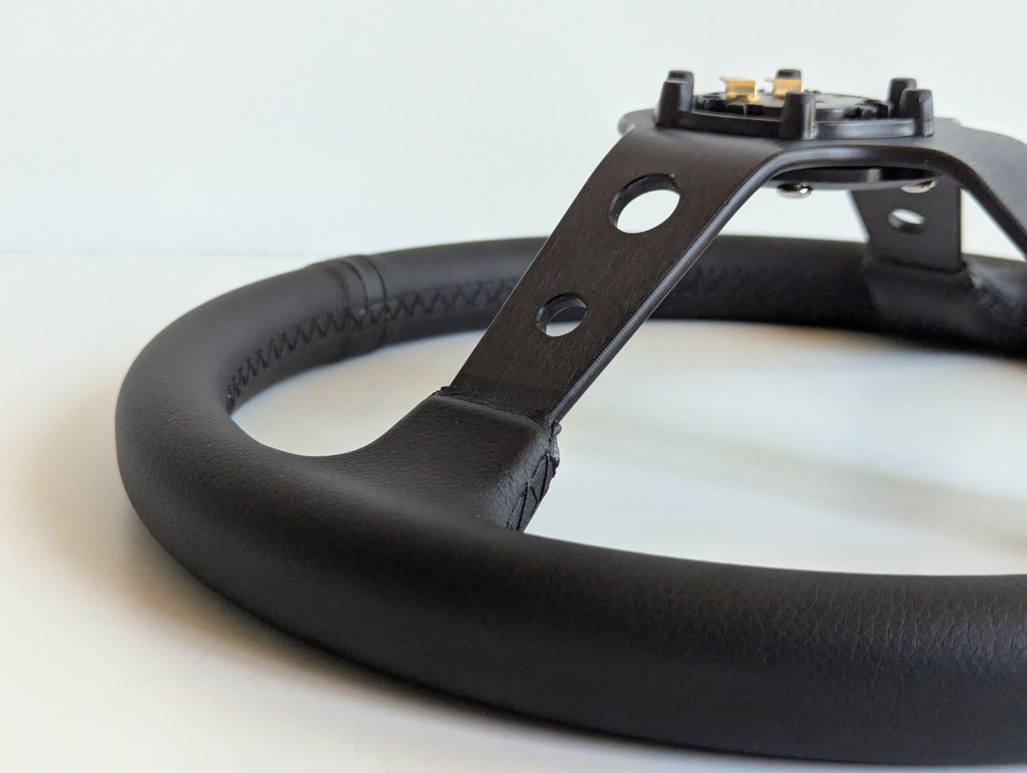 Steering Wheel For BMW - No Hub Adapter Included, Deep Dish, Black Stitching, Sport Vision, 350 mm