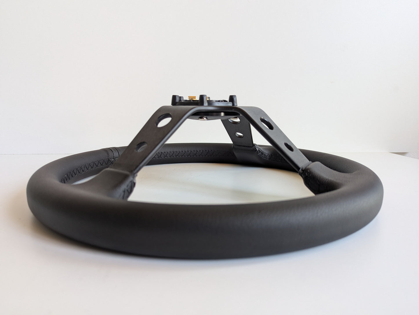 Steering Wheel For BMW - No Hub Adapter Included, Deep Dish, Black Stitching, Sport Vision, 350 mm