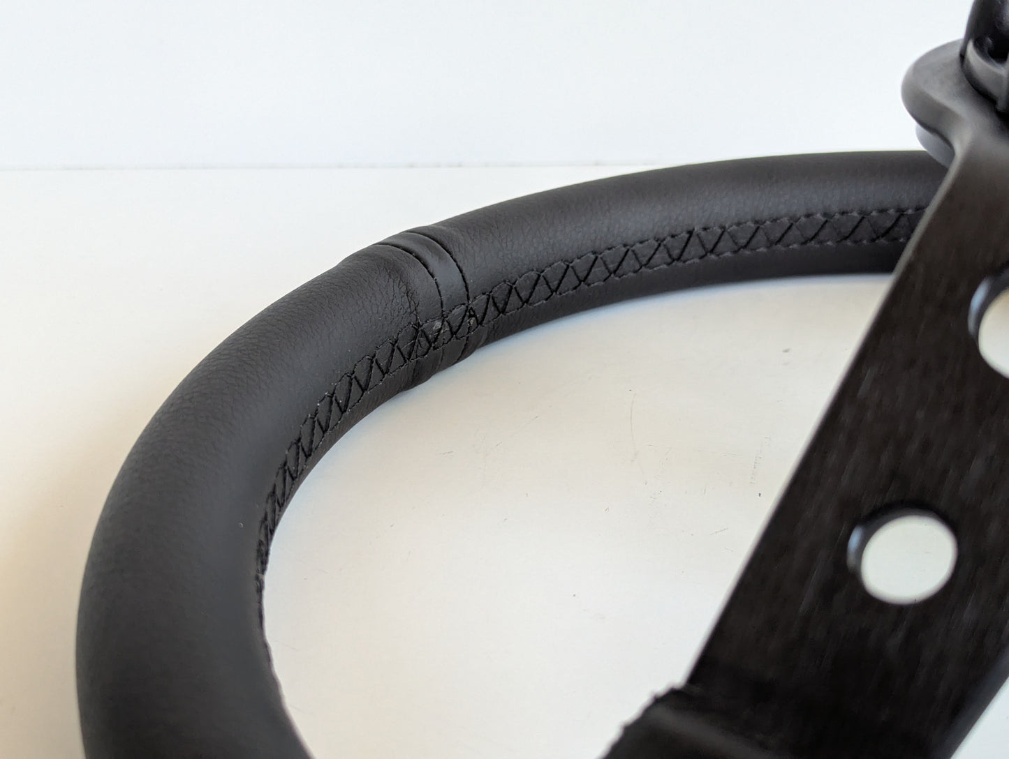 Steering Wheel For BMW - No Hub Adapter Included, Deep Dish, Black Stitching, Sport Vision, 350 mm