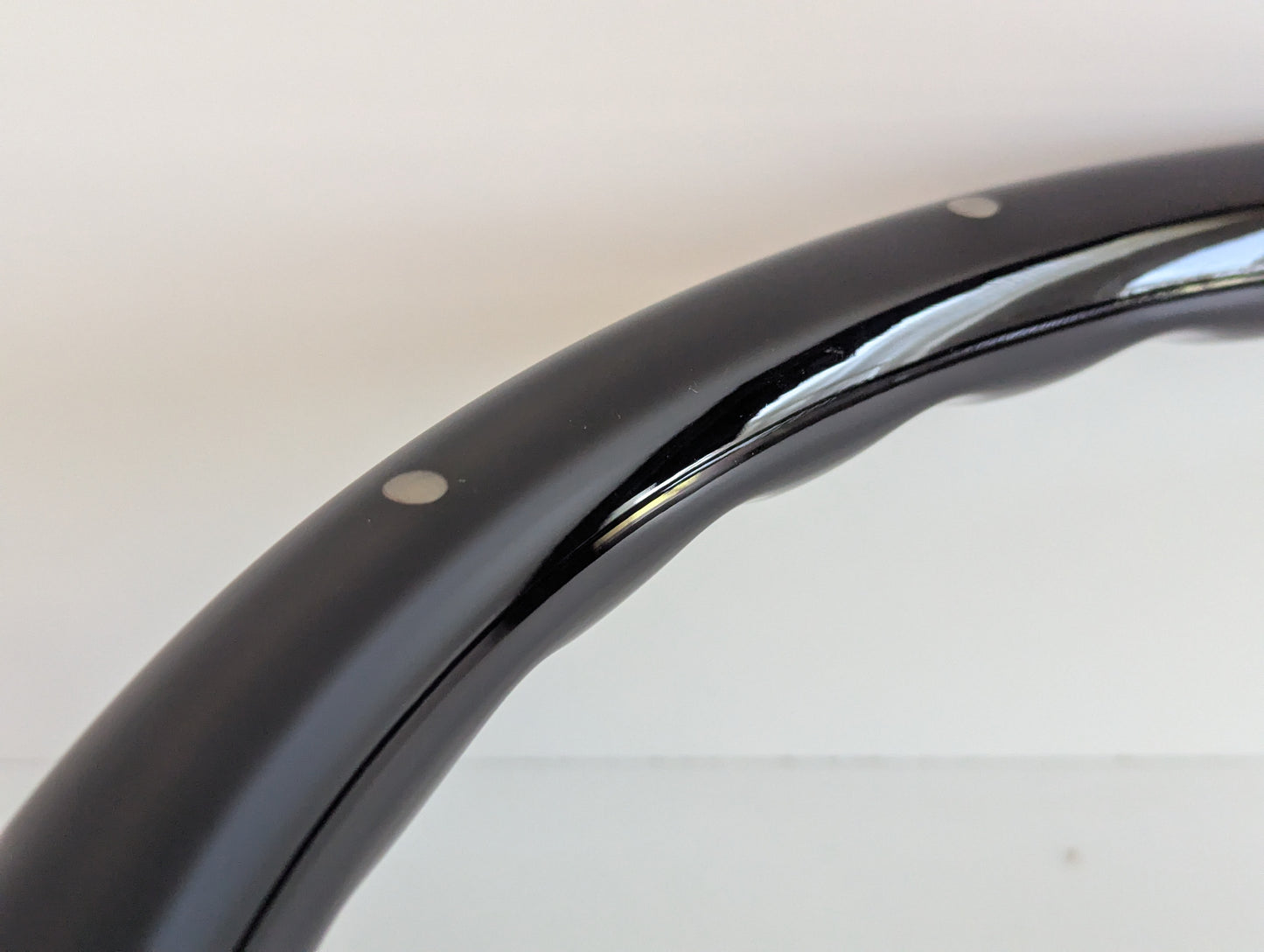 Steering Wheel For Chevrolet Corvette C3 Chevy (1969 - 1983) - 380mm Wooden Rim, Black Finish & Chrome Spokes