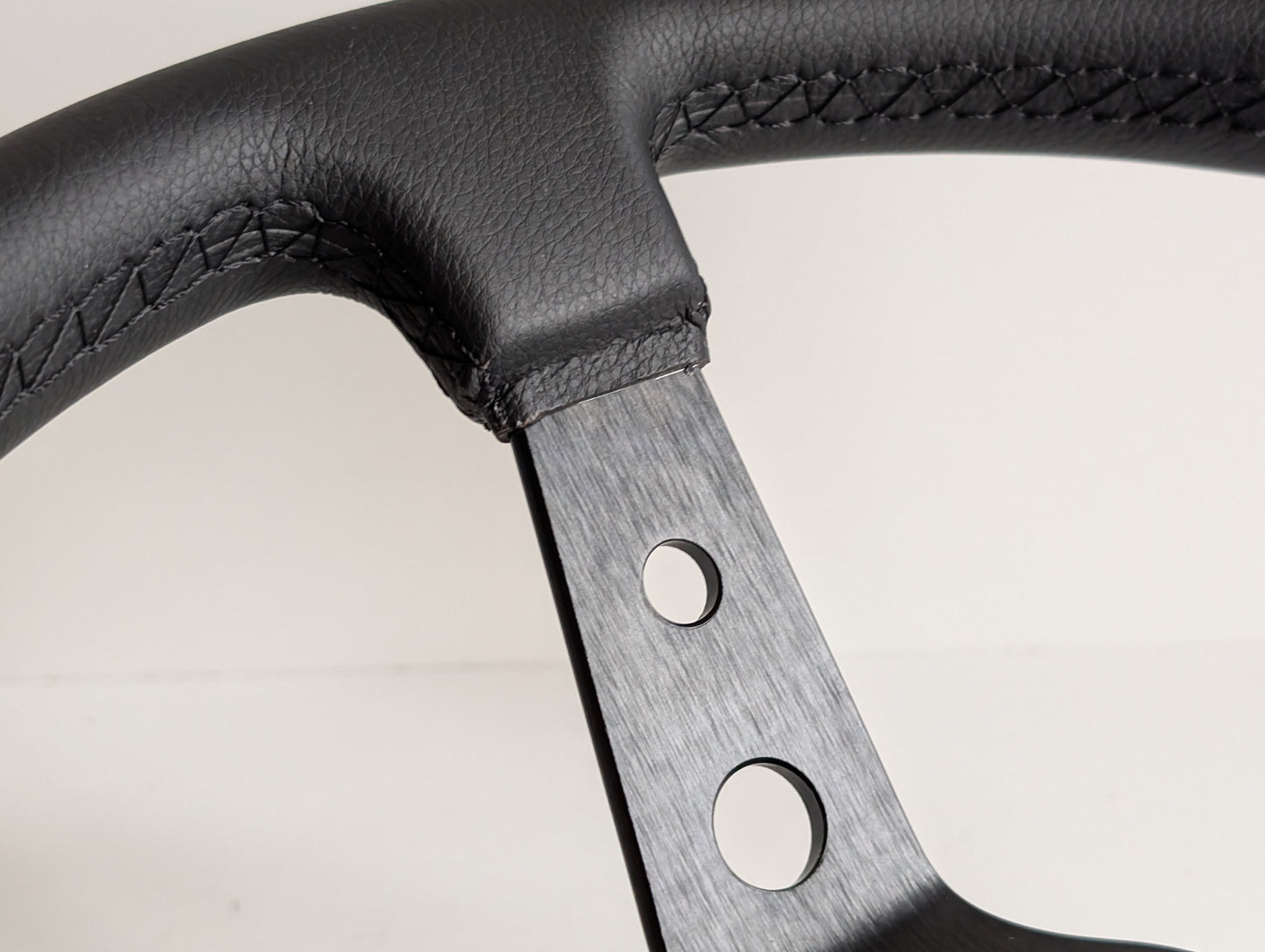 Steering Wheel For Land Rover 90 110 36 spline (2007-2015) - Deep Dish, Black Stitching, Sport Vision, 350 mm