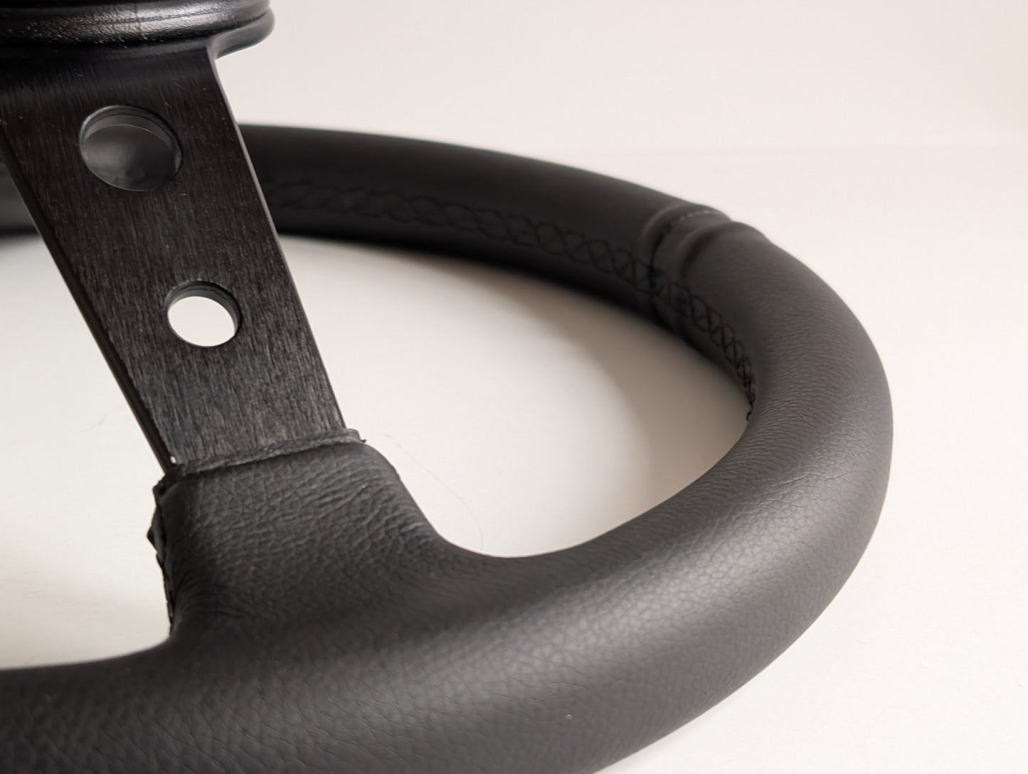 Steering Wheel For Land Rover 90 110 36 spline (2007-2015) - Deep Dish, Black Stitching, Sport Vision, 350 mm