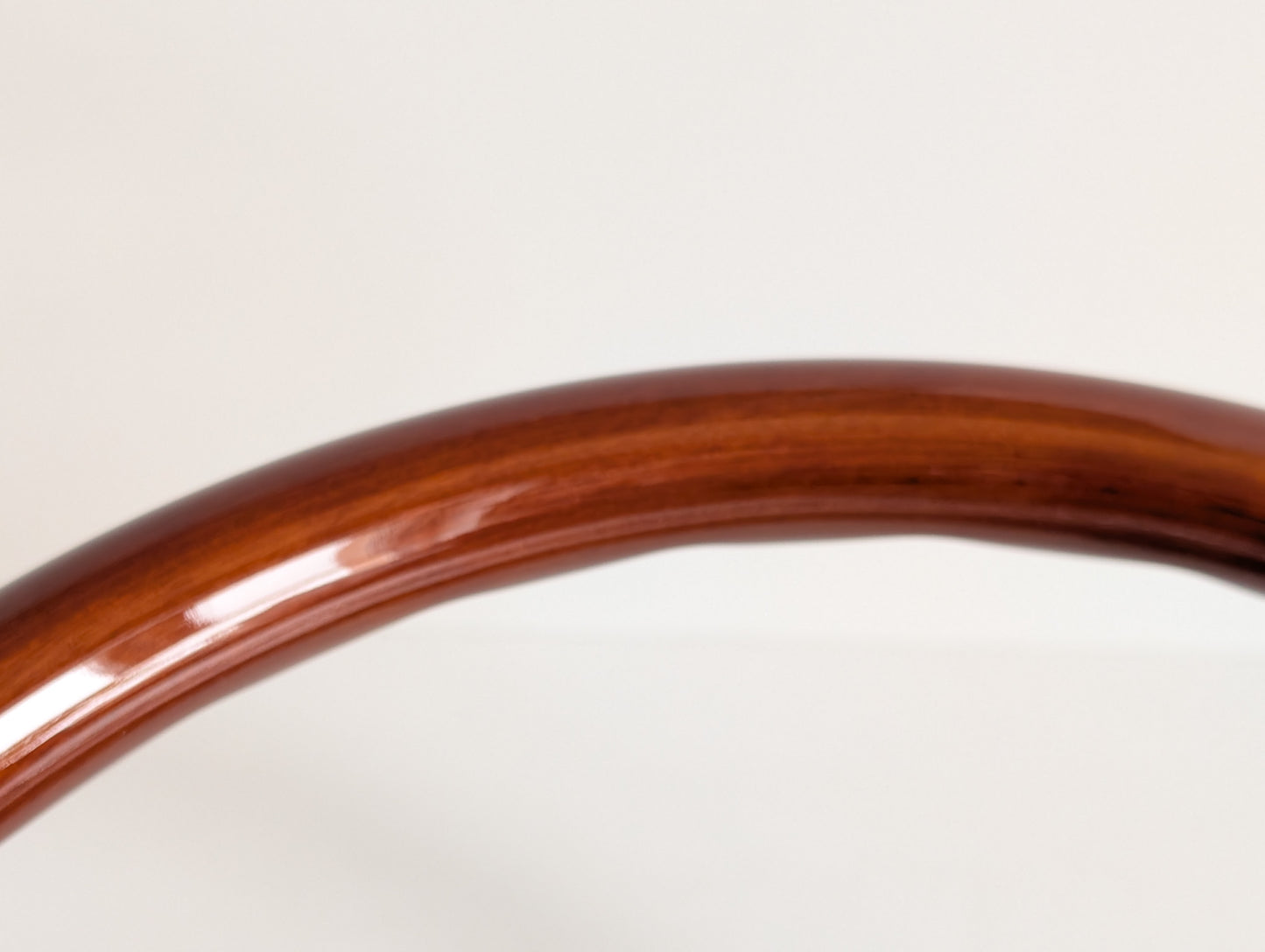 Steering Wheel For Ford Bronco Thunderbird Mustang F150 F250 F350 - Wooden Rim, Chrome Spokes with Holes, Classic, Vintage Style, 380 mm