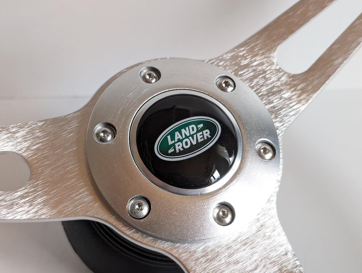 Steering Wheel Land Rover / Range Rover (1990-1995) Light Wood Rim, Classic, Vintage Vision, Silver Spokes, 380 mm