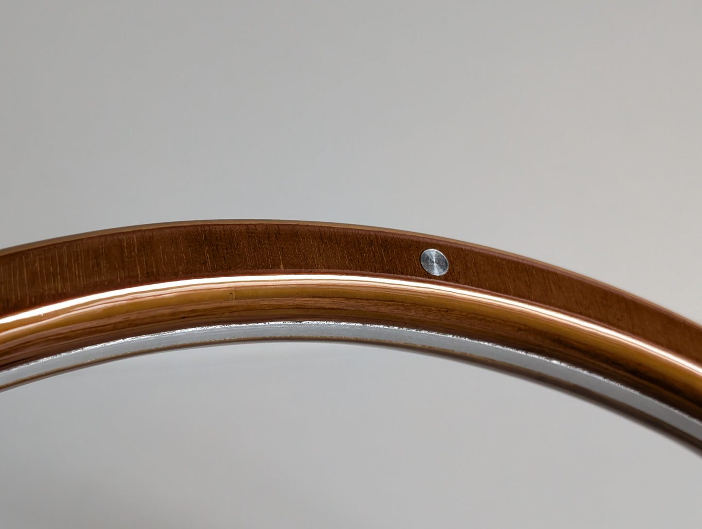 Steering Wheel For VW Bus T4 Transporter Caravelle Multyvan (1995-2000) - Light Wood Rim, Classic, Vintage Vision, Silver Spokes, 380 mm