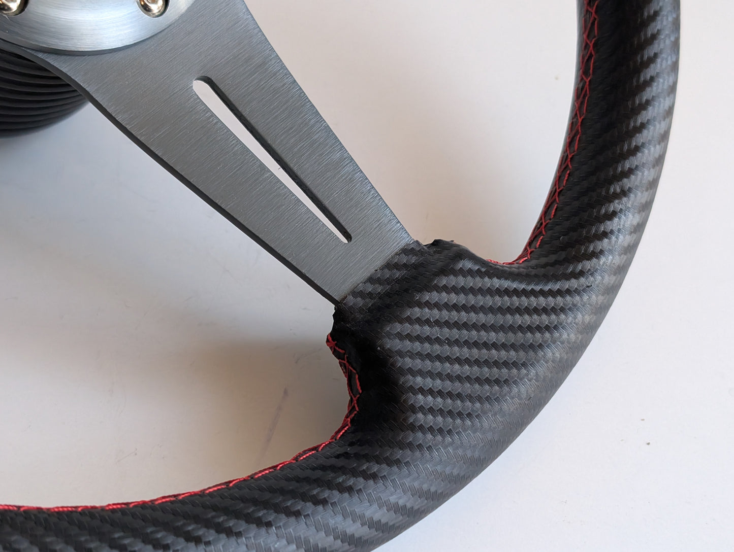 Steering Wheel For BMW E24 E28 E30 E32 E34 (1986-1992) - Carbon Look, Leather, Sport Design, 350 mm