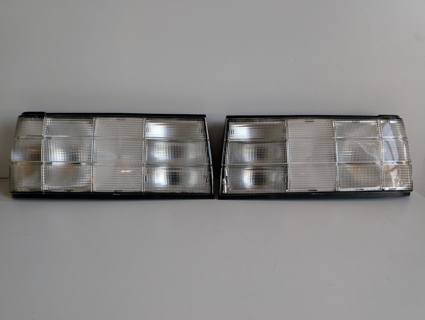 BMW E30 Facelift All White Tail Lights Facelift  Premium Aftermarket Set