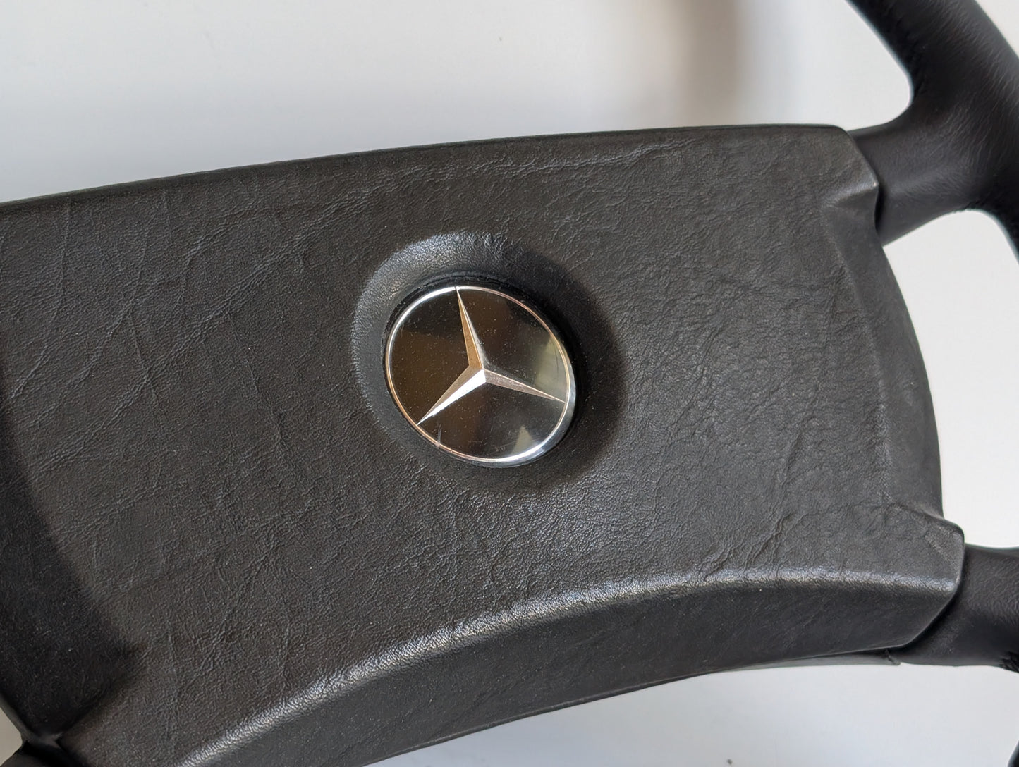 OEM Steering Wheel For Mercedes Benz Black Wood W123 W124 W201 W126 R107 (1978-1992) - OEM