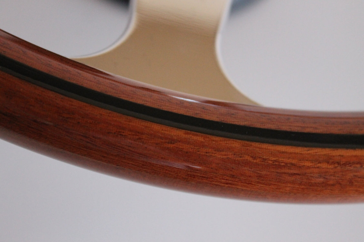 Steering Wheel For BMW E3 E9 E12 E21 E23 E24 E28 (1976-1985) - Luisi OEM, Solid Wood, Premium, Vintage, Classic Style, Chrome Spokes, 390 mm