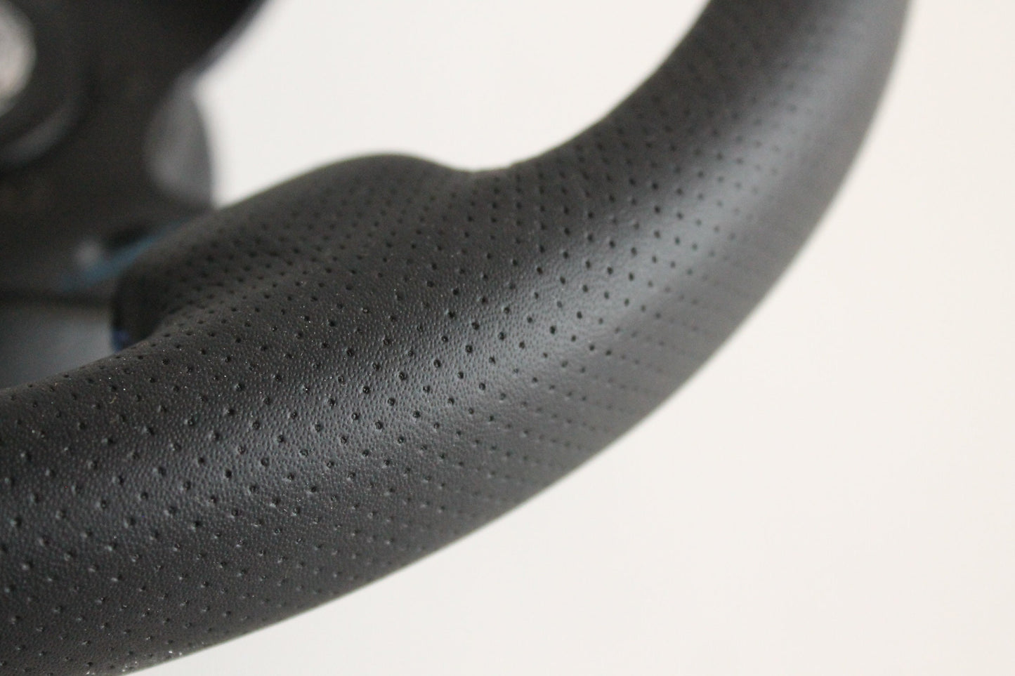 Steering Wheel For VW - No Hub Adapter Included, Deep Dish, Perforated Leather, Red, Blue, Yellow, Green, 350 mm