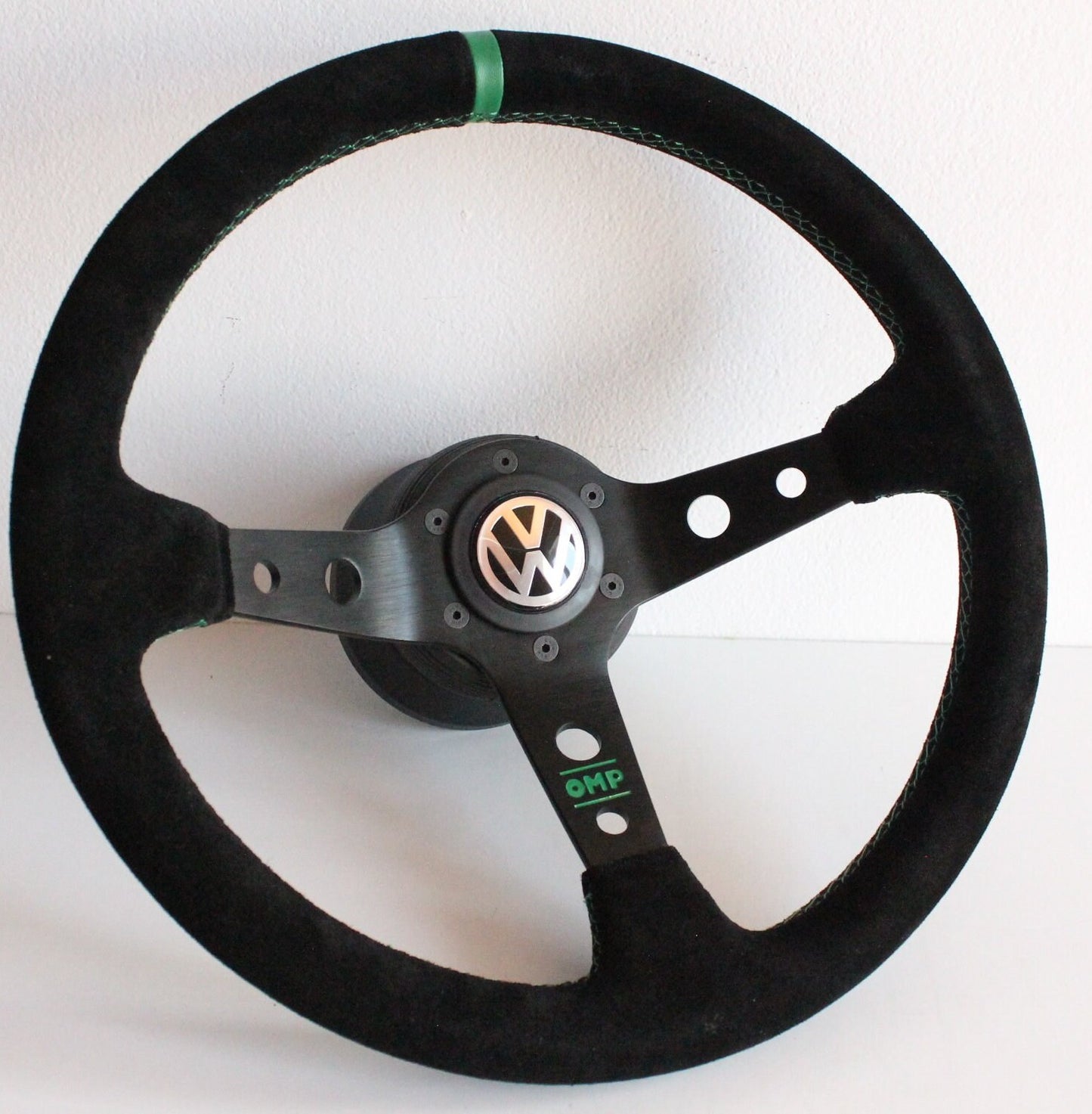 Steering Wheel For VW T5 Transporter Bus Multyvan (2003-2008) - Deep Dish, Alcantara Suede, Red, Blue, Yellow, Green, 350 mm
