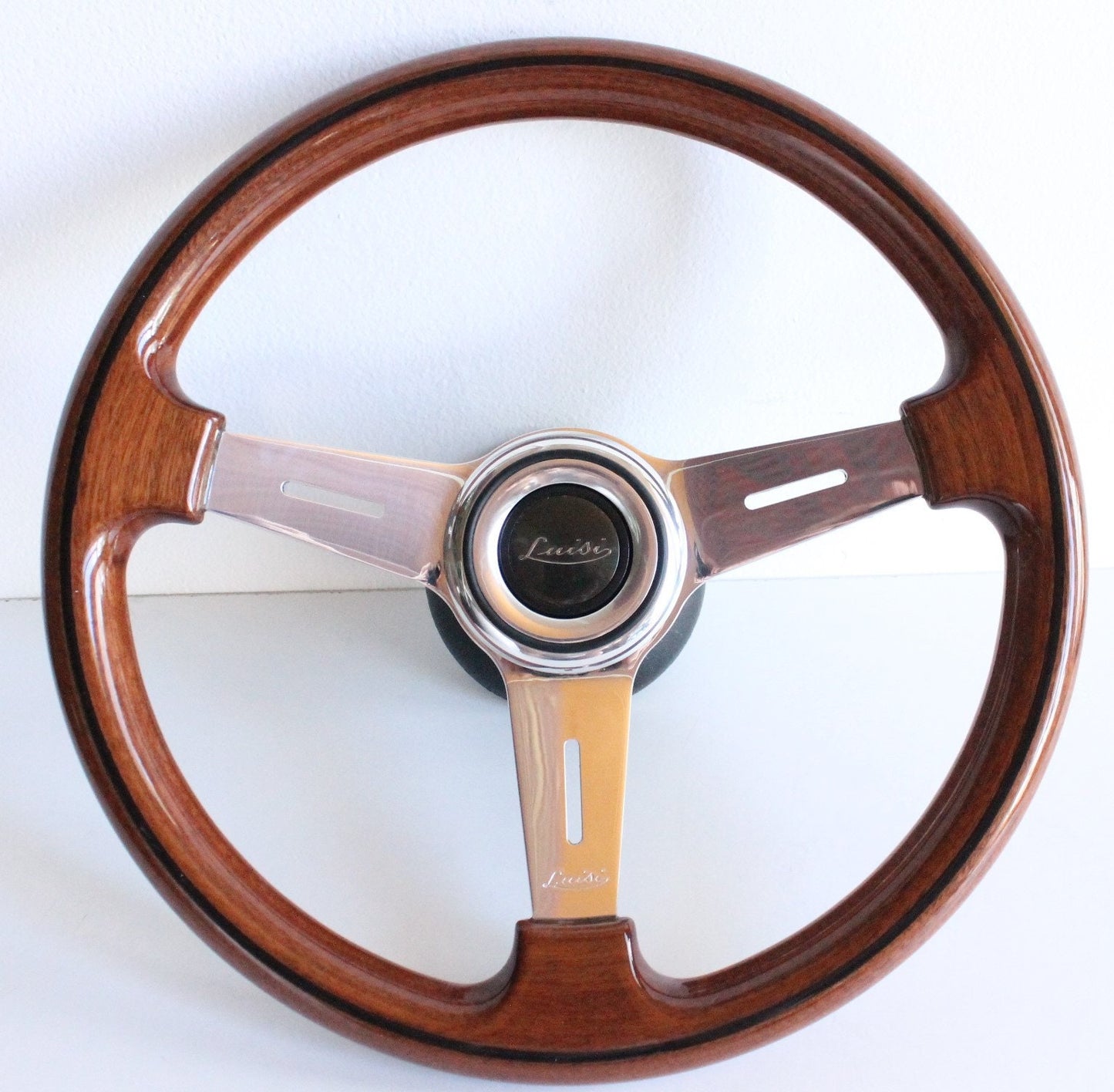 Steering wheel Wood Craftmanship Handmade in Italy OEM LUISI Wooden 365mm Fits For Mercedes Benz W123 W124 W201 190 R107 W107 W126 1978-1992