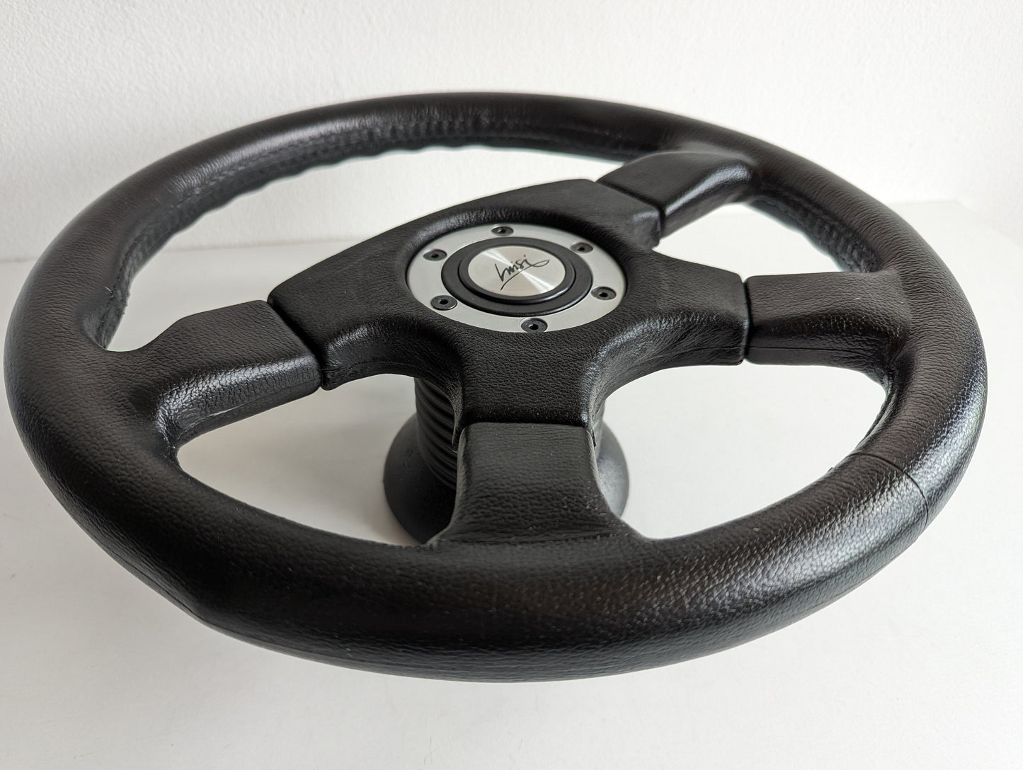 Steering wheel Leather Craftmanship Handmade in Italy OEM LUISI Vincent S  Fits For Suzuki Samurai Santana vitara