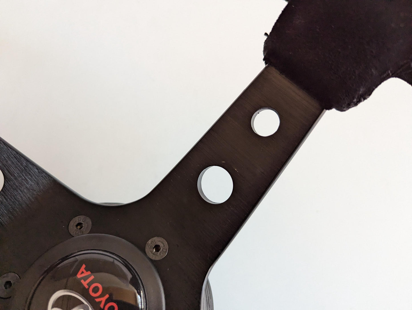 Steering Wheel For TOYOTA Celica Supra Mr2 Corolla Hiace - Deep Dish, Alcantara Suede, Red, Blue, Yellow, Green, 350 mm