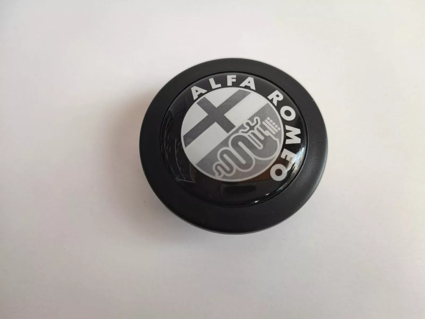 Horn Button Fits Alfa Romeo Grey Badge Fits MOMO RAID SPARCO NRG Sport Steering Wheel