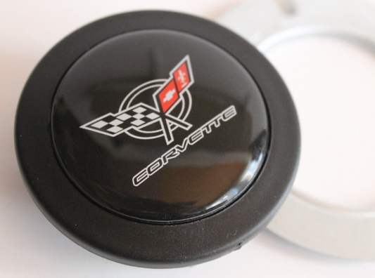 Horn Button Fits Corvette Vintage Fits MOMO RAID SPARCO NRG Sport Steering Wheel