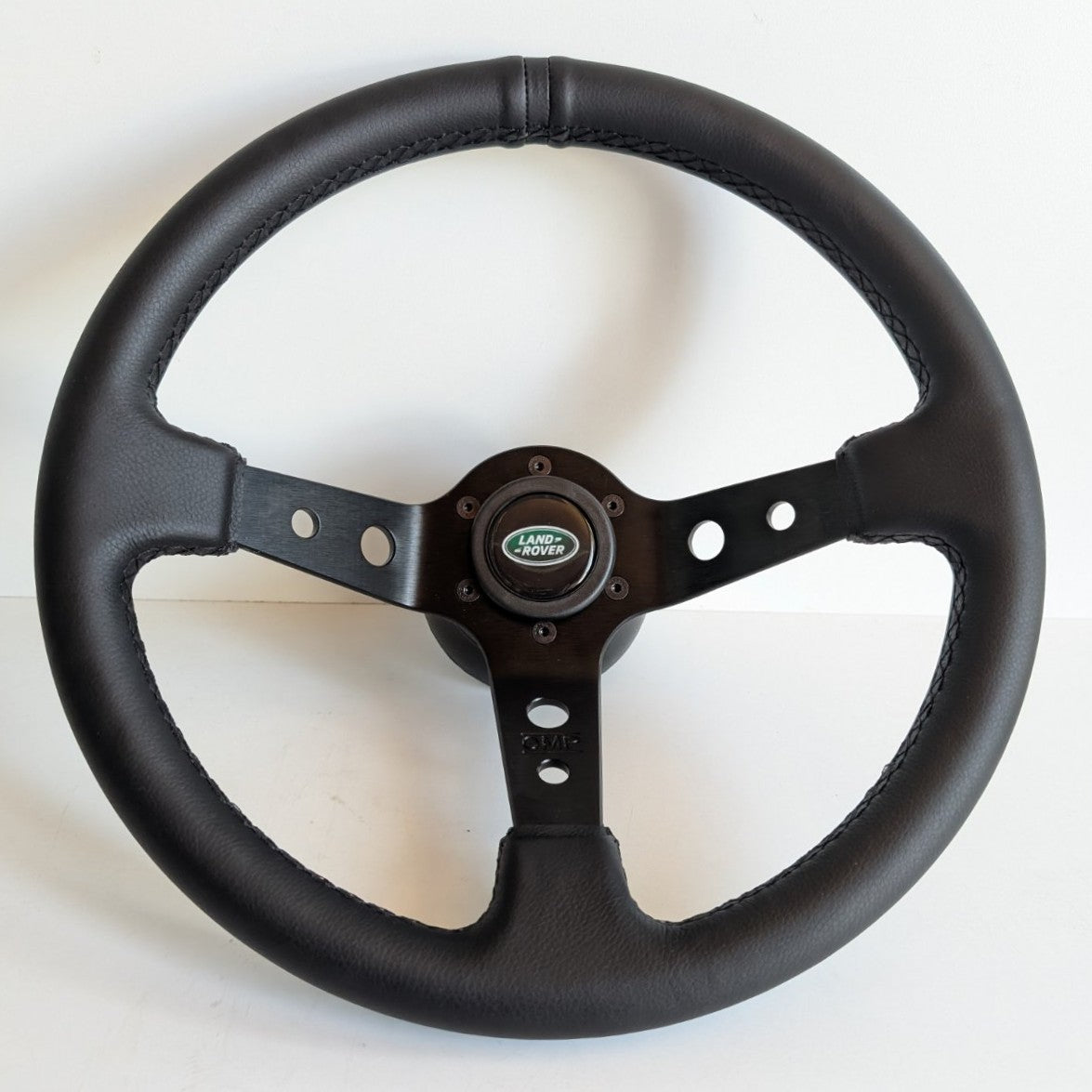 Steering Wheel For Land Rover 90 110 36 spline (2007-2015) - Deep Dish, Black Stitching, Sport Vision, 350 mm