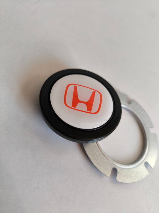 Horn Button Fits HONDA Fits MOMO RAID SPARCO NRG Sport Steering Wheel White
